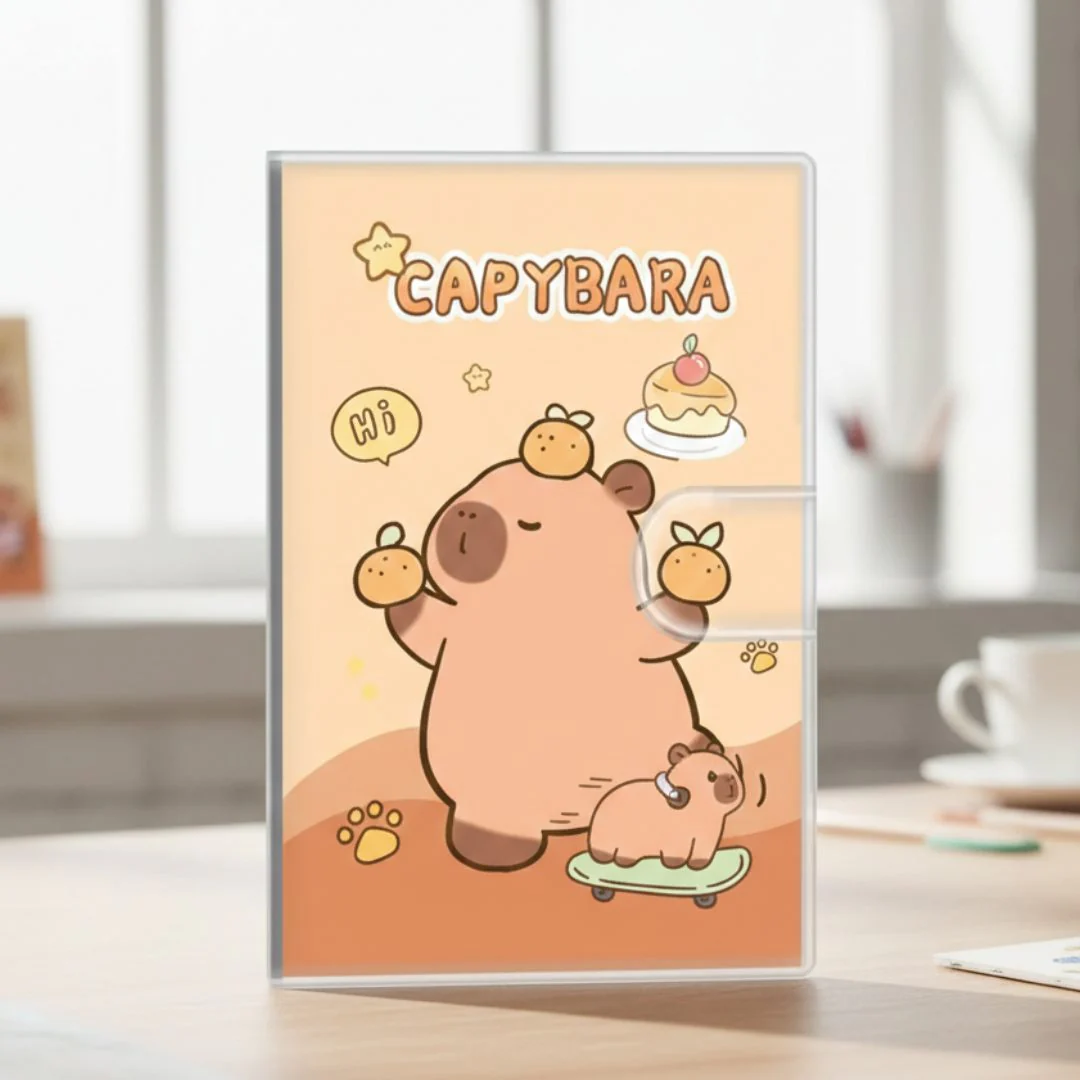 (Buy 1 Get 1 Free ) Cute Capybara A7 Diary l Ruled l Velcro lock l 10.5X7.5Cm - Image 5