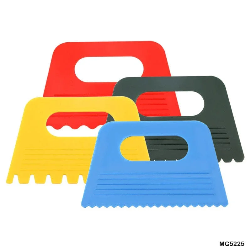 Colorful Plastic Art Texture Tools for Kids (4 Pcs) pack of 1 - Image 2