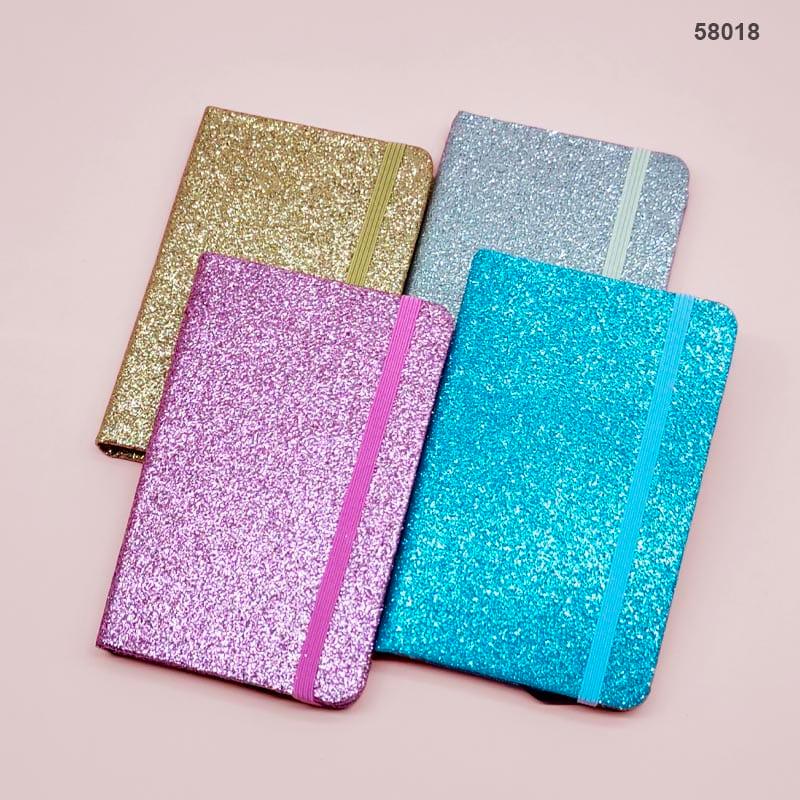 A7 Glitter Softcover Ruled Diary Single Undated Journal | Pack Of 1 - Image 3