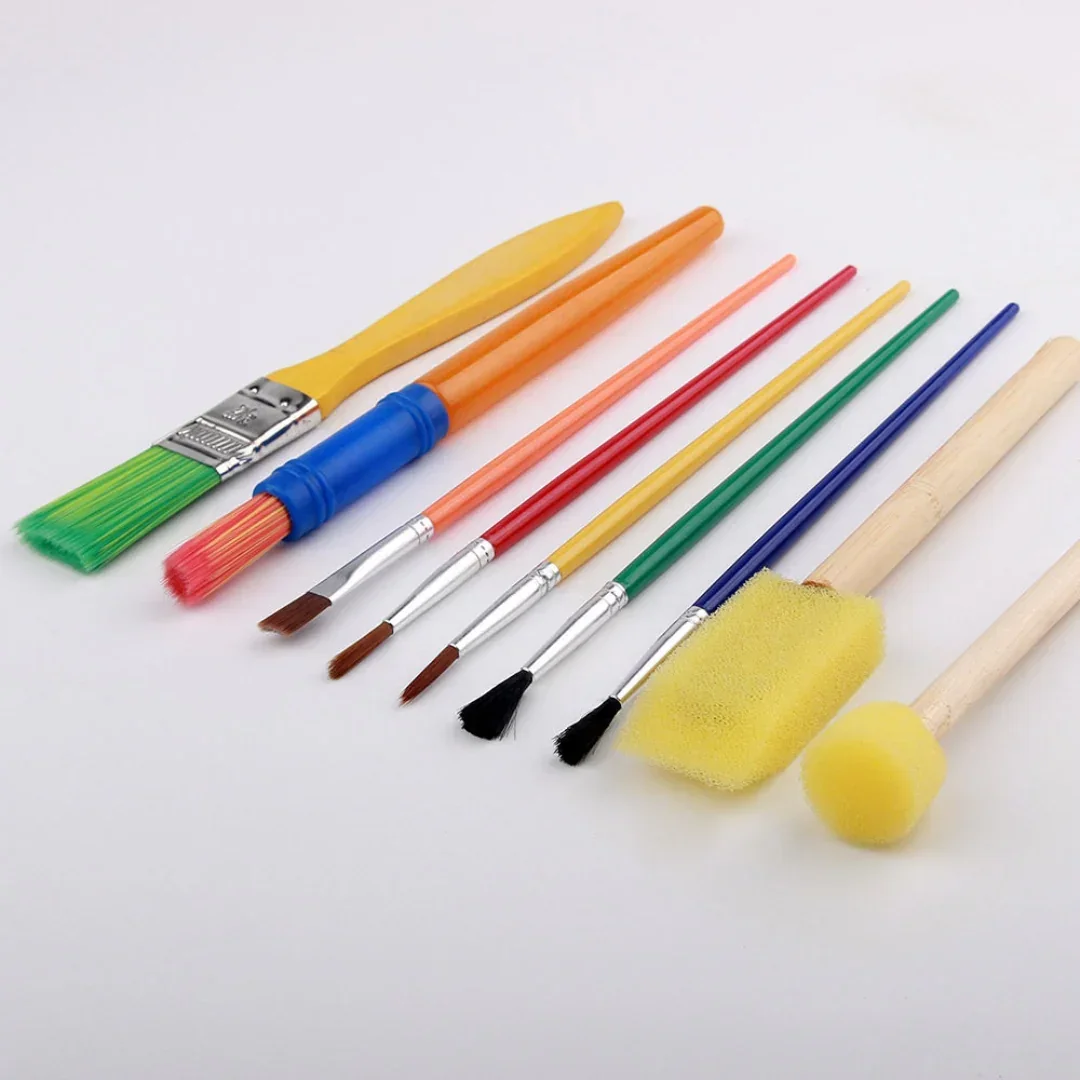 Versatile Paint Brush & Art Tool Set 9Pcs (pack of 1) - Image 2