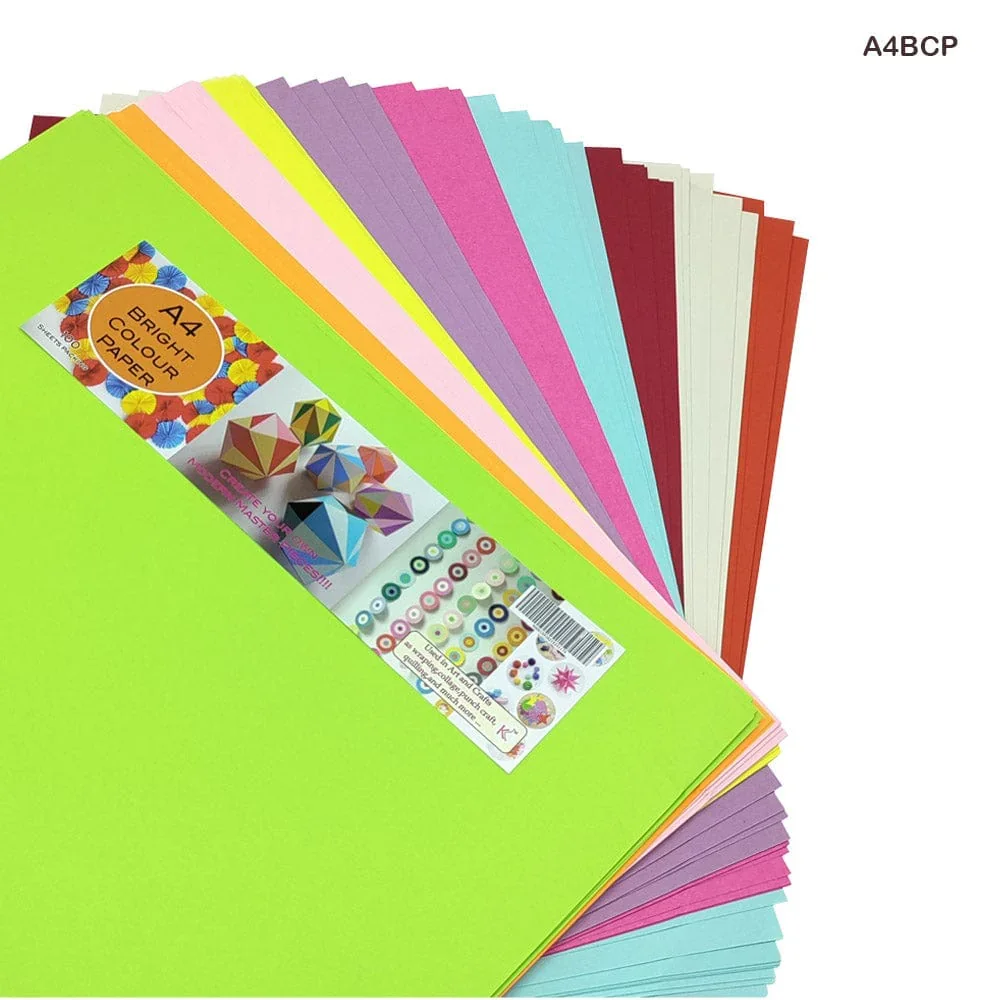 A4 Bright Colour Paper 100 Sheet (A4Bcp) (Full Size A4) - Image 2
