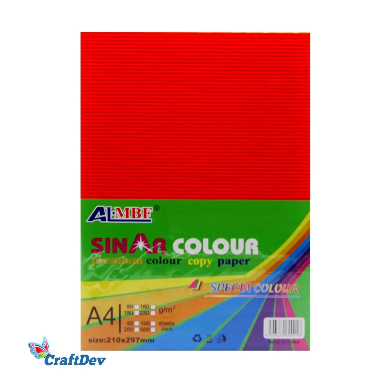 A4 Multi-Color Corrugated Cardstock Sheets for Crafts (10 Pack) - Image 2