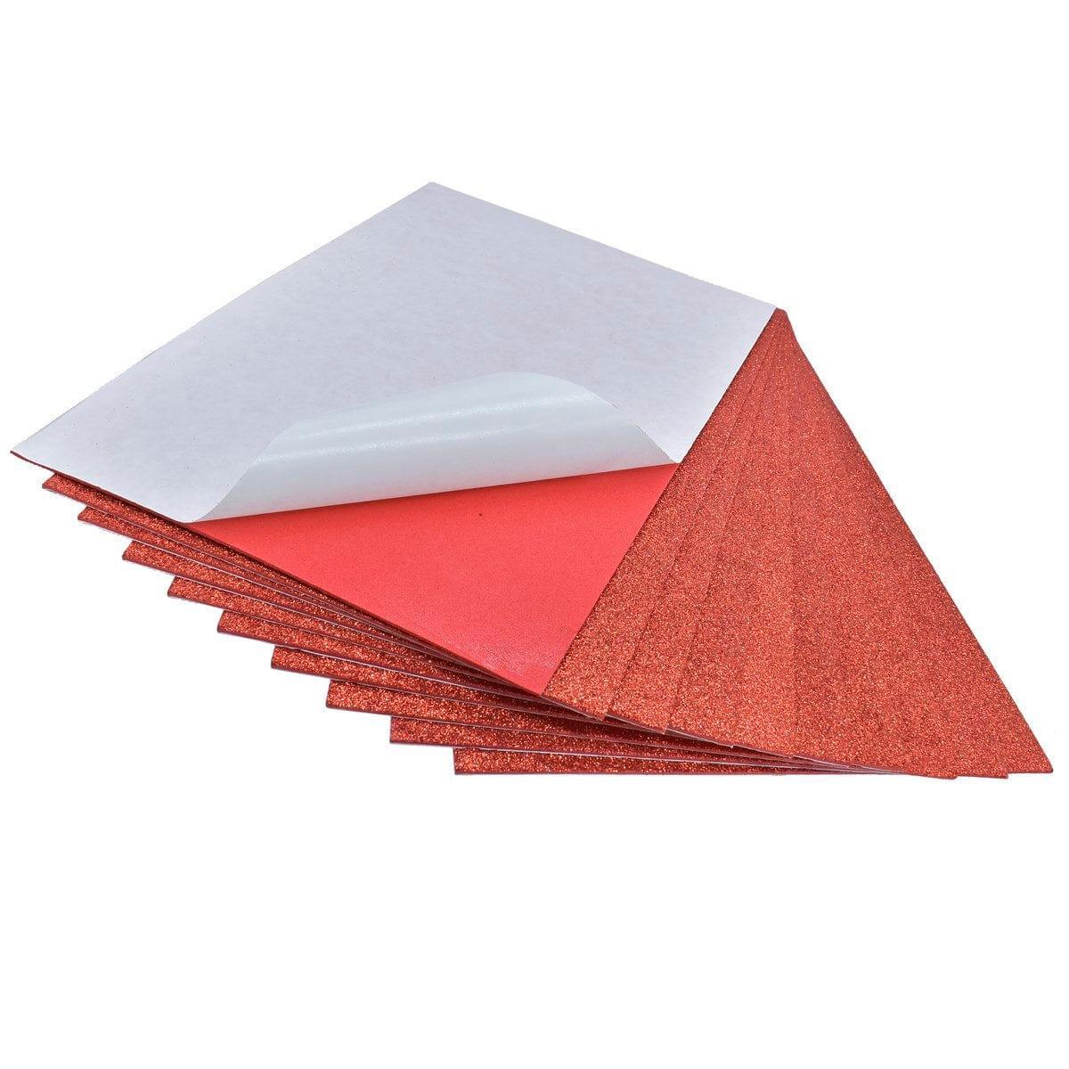 A4 Glitter Foam Sheet With Sticker Red 26164RD (1 PC) - Image 4