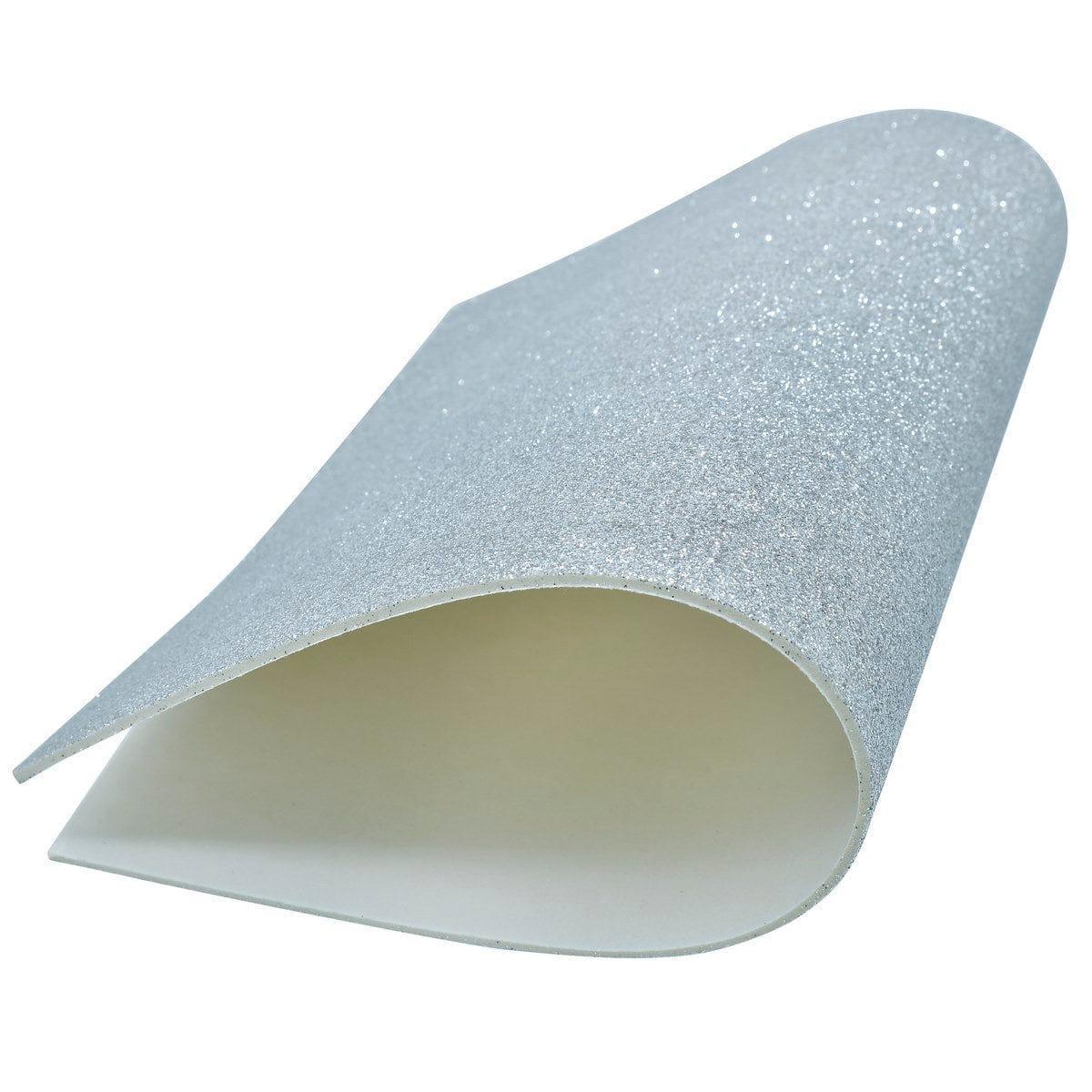 A4 Glitter Foam Sheet With Sticker Silver 26164SR - Image 3