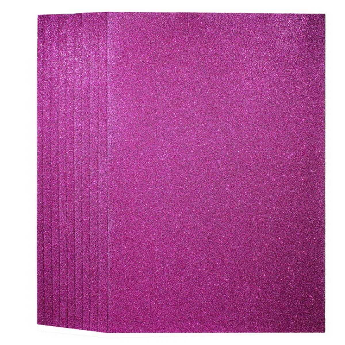 A4 Glitter Foam Sheet Without  Stick R Pink 00196RPK - Image 2