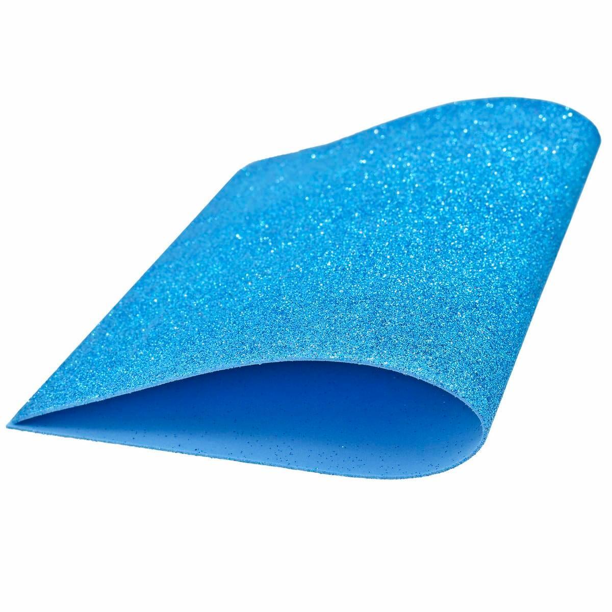 A4 Glitter Foam Sheet Without  Stick S Blue 00196NBL - Image 3
