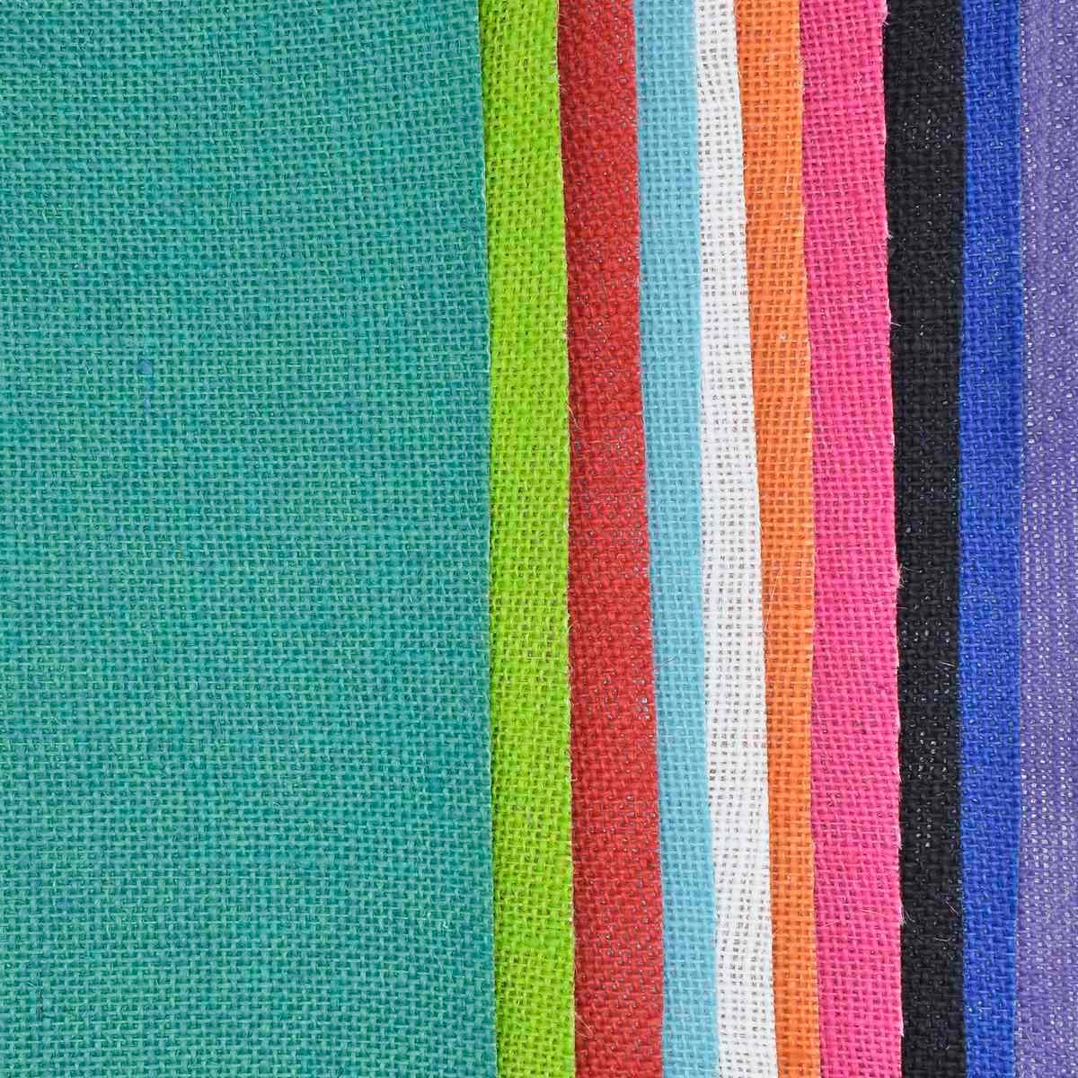 A4 Jute Sheet 10 Colour Variety Pack (10 Sheets)- AJSWL10C - Image 4