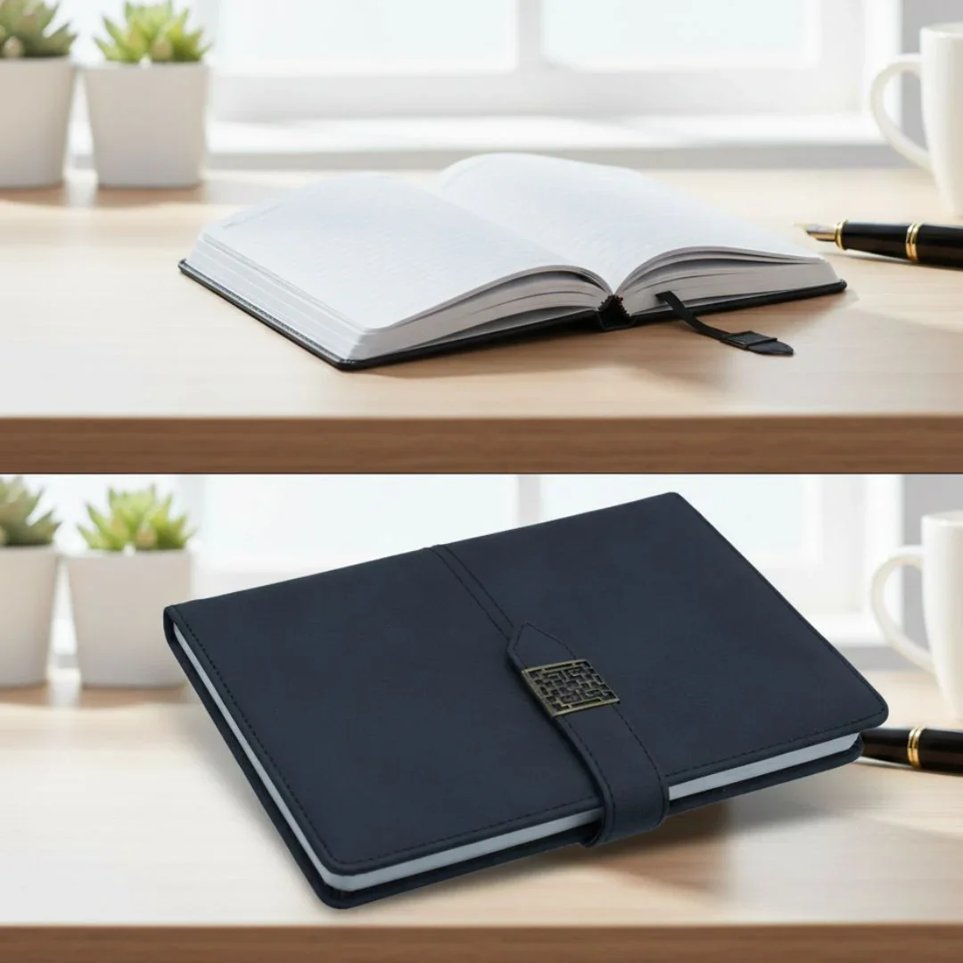 Premium A5 Business Diary Black l Ruled l  Pack of 1 - Image 4