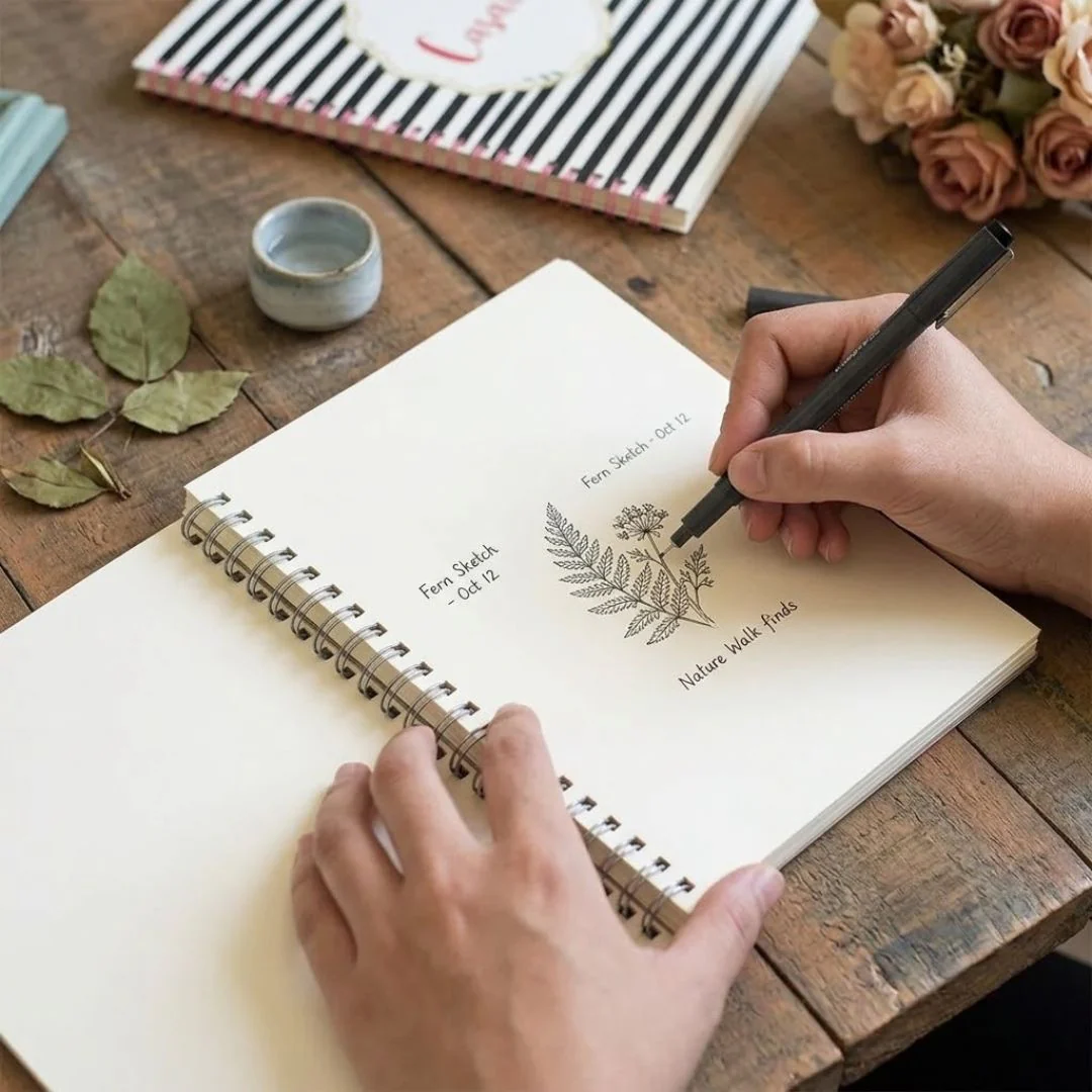 Premium A5 Spiral Notebook (Plain) – Blank Pages for Creative Use | Pack of 1 - Image 3