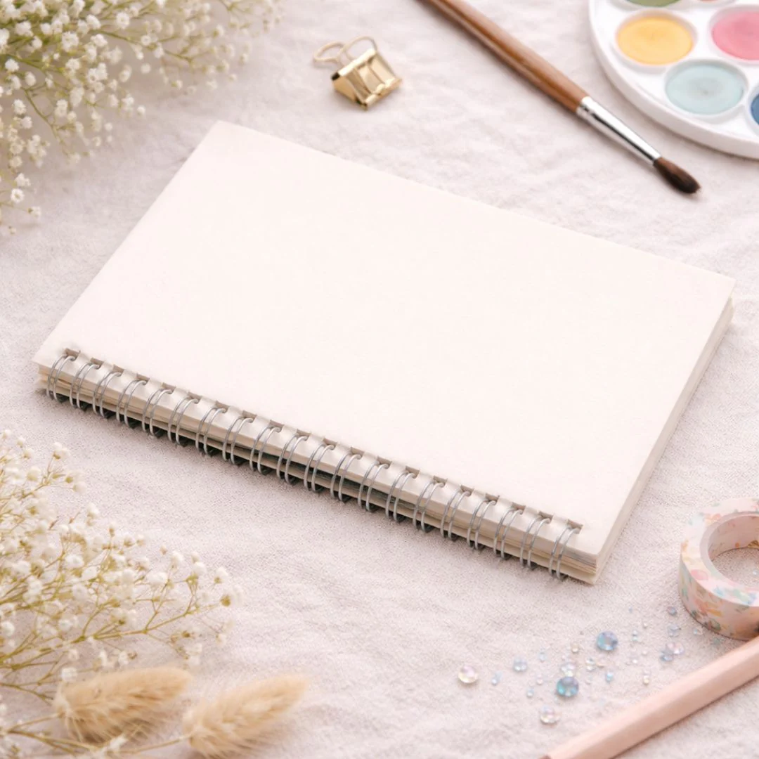 Spiral A6 Notebook | Blank Pages Pocket Journal for Students & Office |Pack of 1