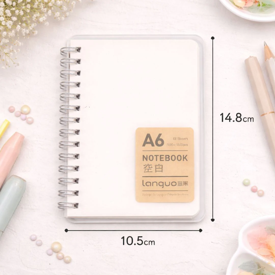 Spiral A6 Notebook | Blank Pages Pocket Journal for Students & Office |Pack of 1 - Image 2