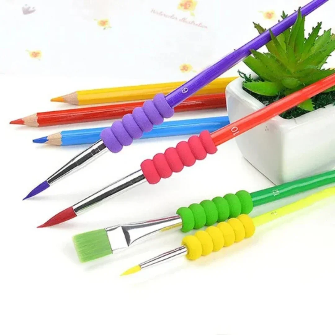 Versatile Paint Brush Set  for Acrylics, Oils & More 4Pcs (pack of 1) - Image 2