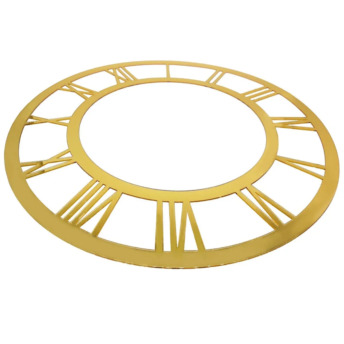 Acrylic clock frame Roman Nos Gold 12 inch - Image 3