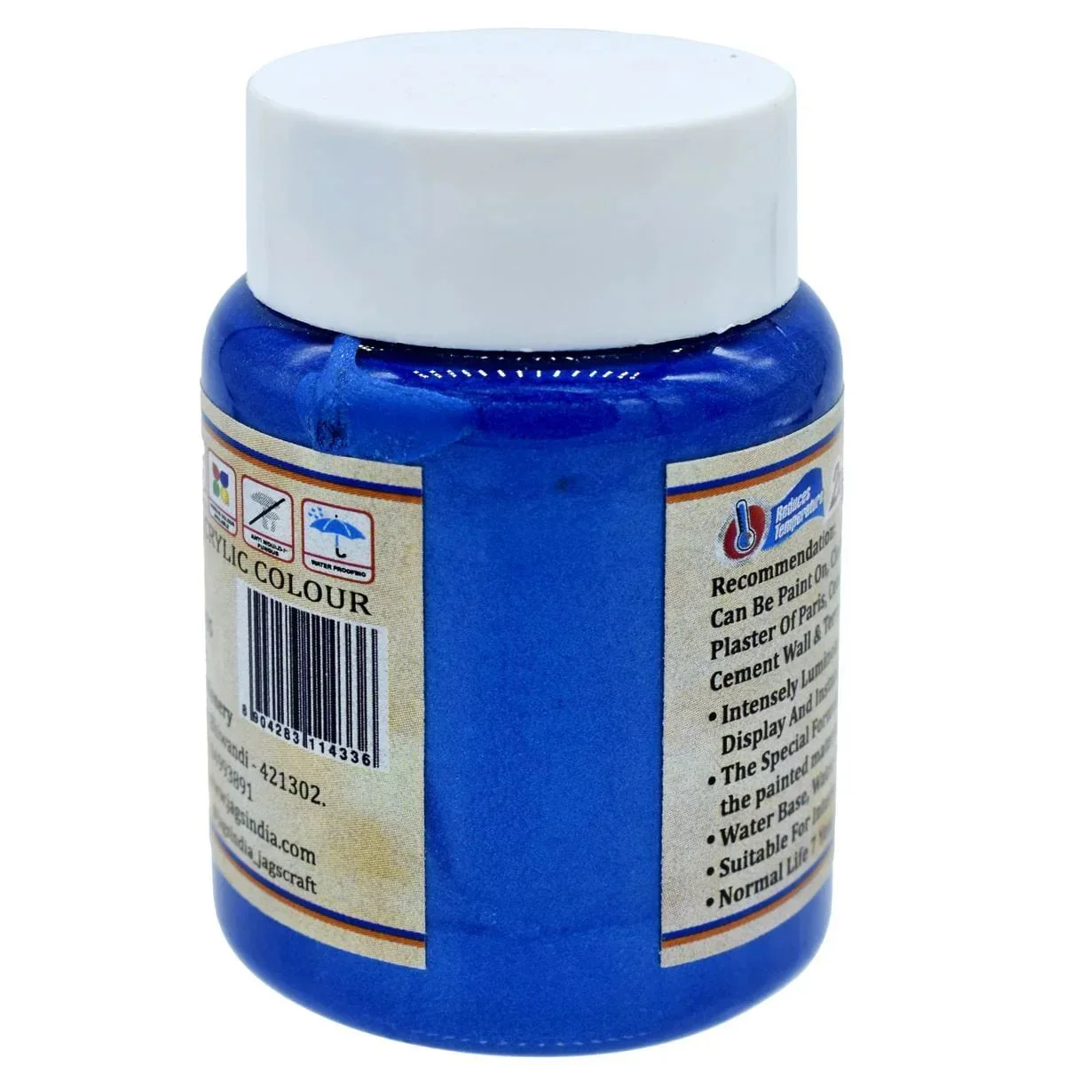 Acrylic Metallic Colour 45ml Ultra MariBlue 504 AMC405 - Image 3