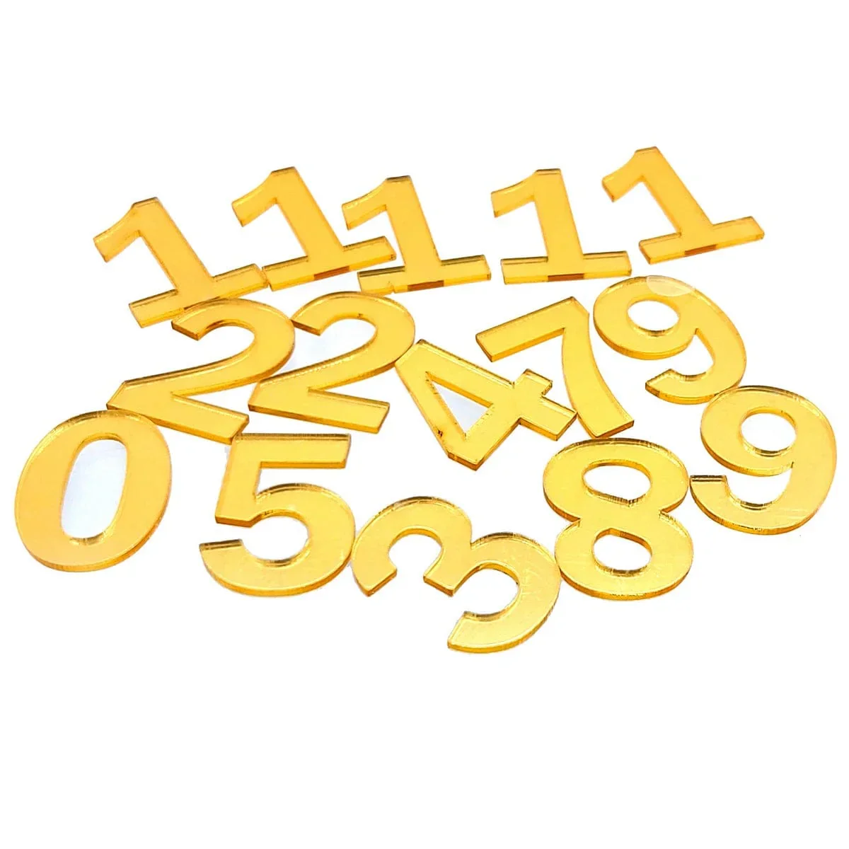 Acrylic Numericals For Clock Gold 12 Pc - Image 2