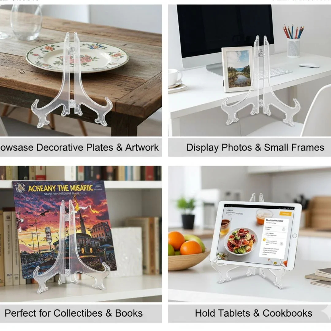10 inch Acrylic easel for Canvas MDF Resin Frame Stands for Professional Photo and Art Display- - Image 3