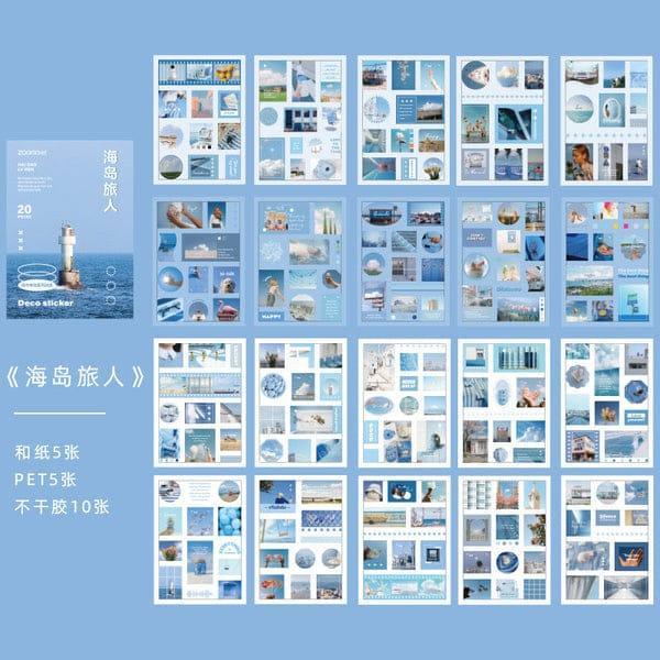 Aesthetic Decoration   sticker book for journaling and scrapbooking - pack of 20 sheets - Image 5