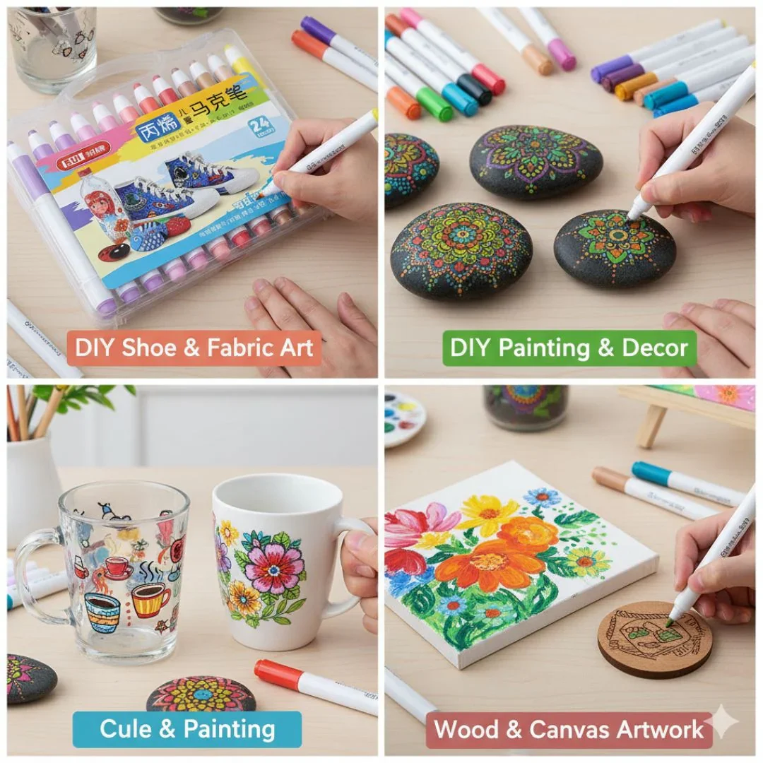 All surface acrylic Paint marker Shades Box | Works on all surface | Long Lasting Pack of 1 - Image 5