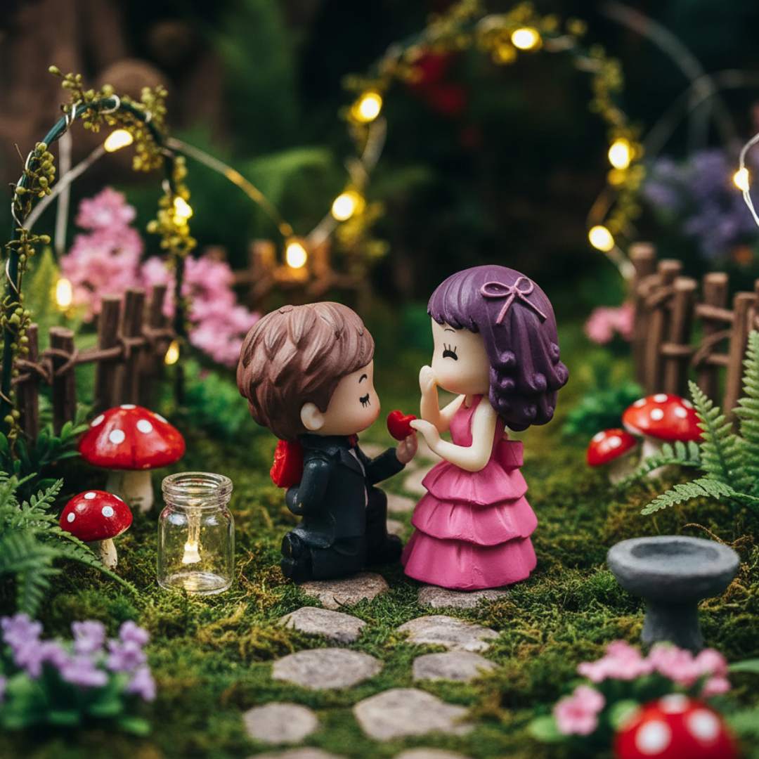 Miniature of Mini Cute Proposal Couple (2pcs) Pack of 1 - Image 4