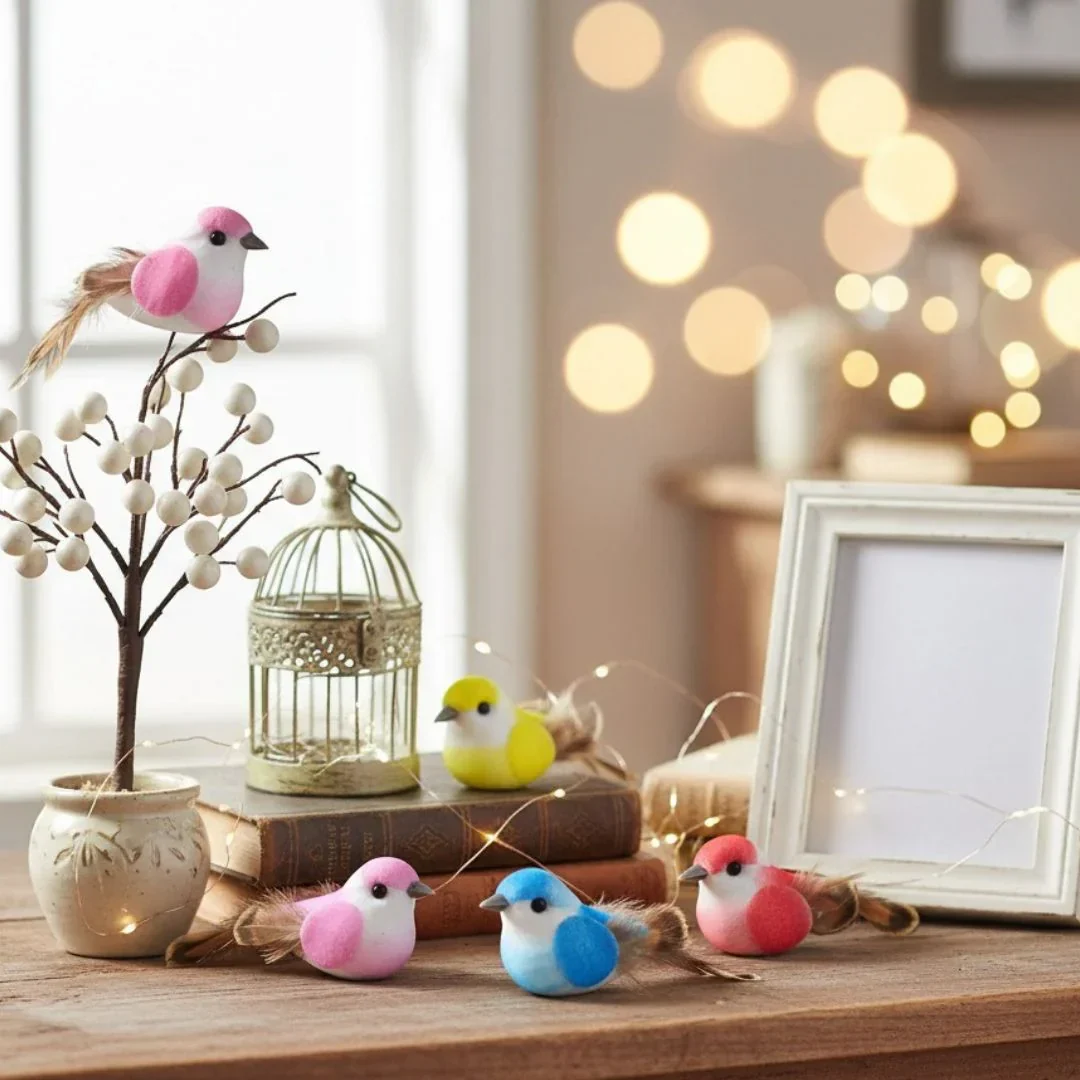 Artificial Birds With Magnet I Contain 1 Unit Bird I 5-6 Cm approx I used for art and craft - Image 5