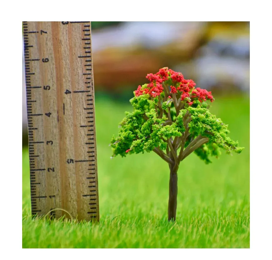 Artificial Miniature Green & Red Tree – 1pc | FU-60GRD - Image 2