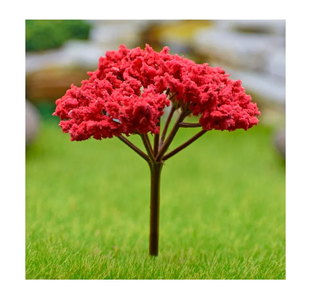 Artificial Miniature Red & Green Tree – 1pc | TL-90RD - Image 2