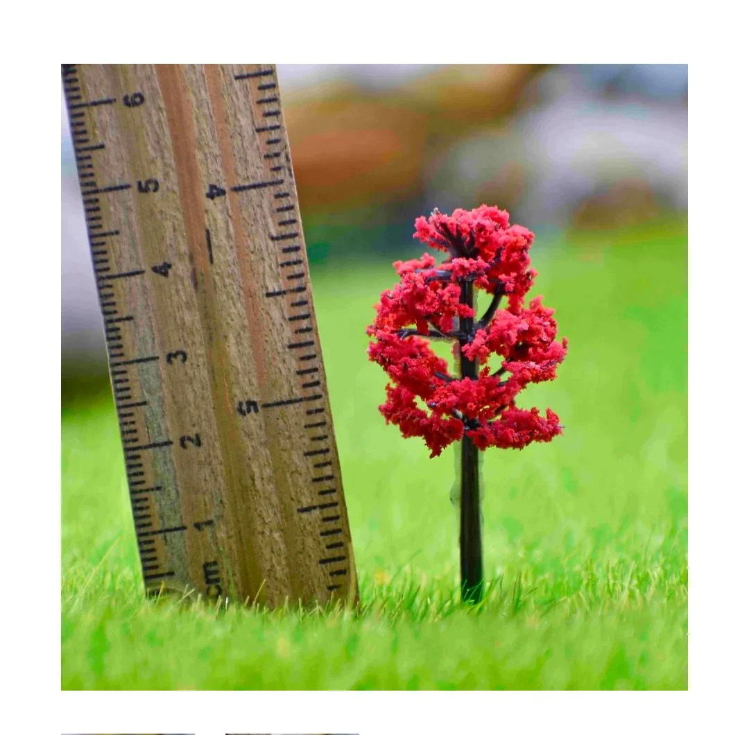 Artificial Miniature Red Tree 2 Pcs 002-40RD - Image 2