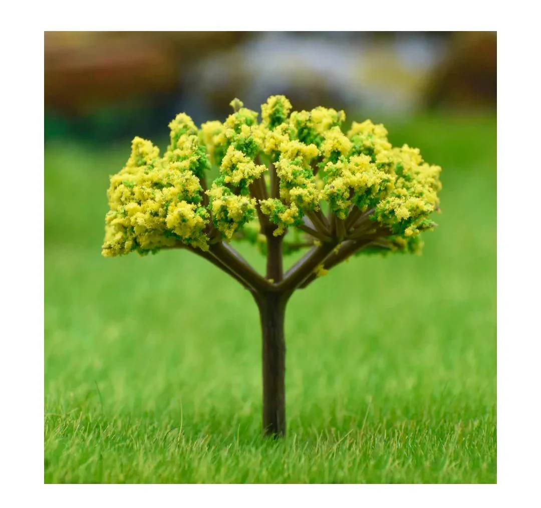 Artificial Miniature Green & Yellow Tree – 1pc | TL-60GYW