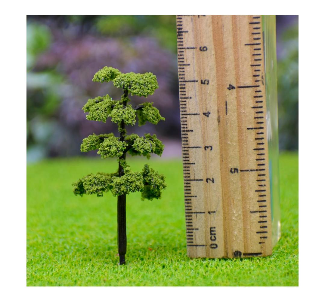 Artificial Miniature Tree Set of 2Pcs Green – T020-50GN - Image 3