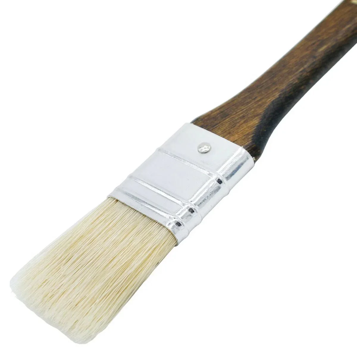 Artist Brush Set with Wooden Poles – 10 Pcs with Metal Storage Box & Velvet Pouch | V-10 - Image 4