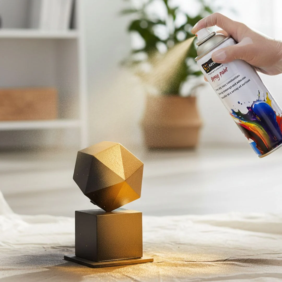Premium Gold Spray Paint  Glossy Finish (450ml) pack of 1 - Image 3