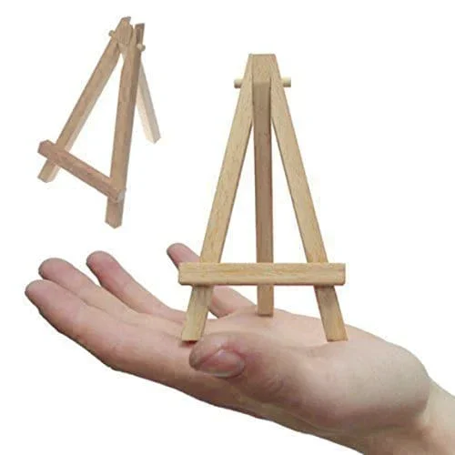 (Buy 1 Get 1 Free) Mini Wooden Easel l Pack of 1 Contain 1 easel - Image 3
