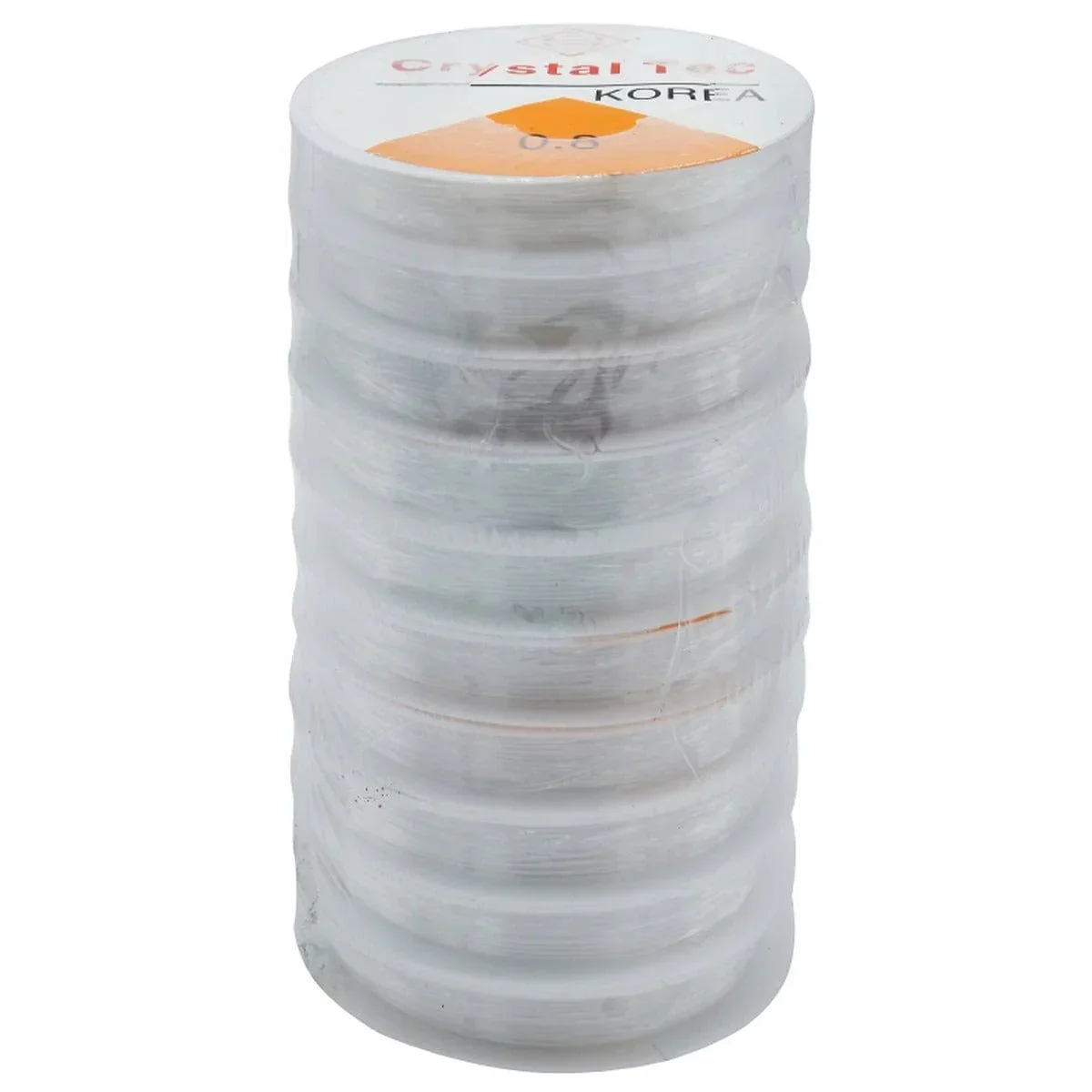 Beading Wire No 0.8M Silicon Plastic White 10Pcs Roll BWSPWE - Image 4