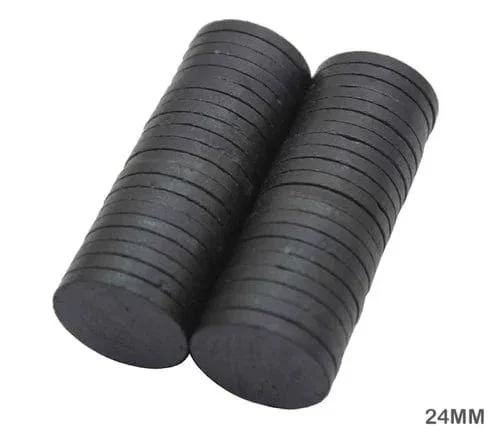 Black Magnet (size:12x3mm) 50Pcs Pack of 1 - Image 2