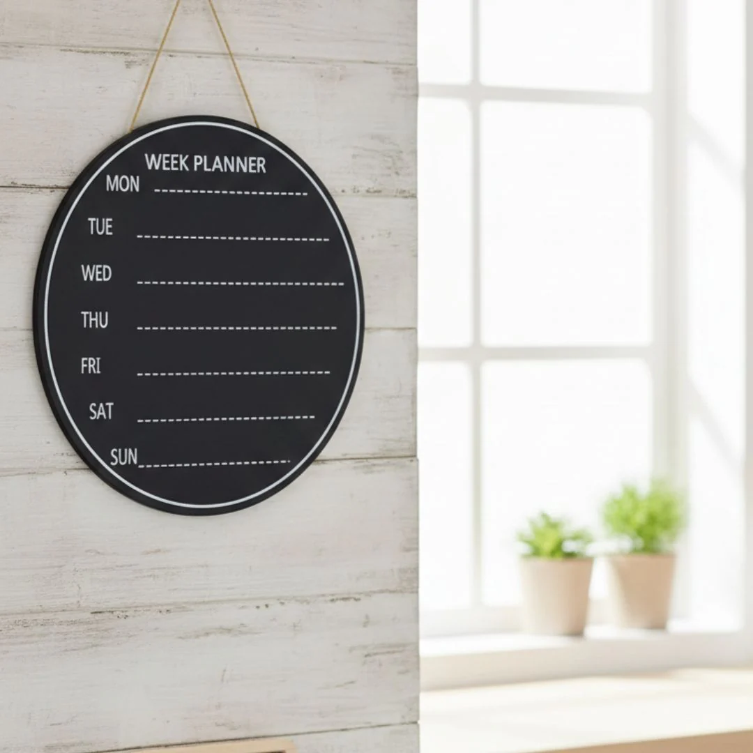 Reusable Blackboard Weekly Planner - Wall-Mounted or Desktop (1pcs) pack of 1 - Image 4