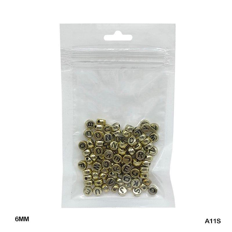 Bracelet Beads Plastic 20Gm 6Mm (A11S) - Image 2