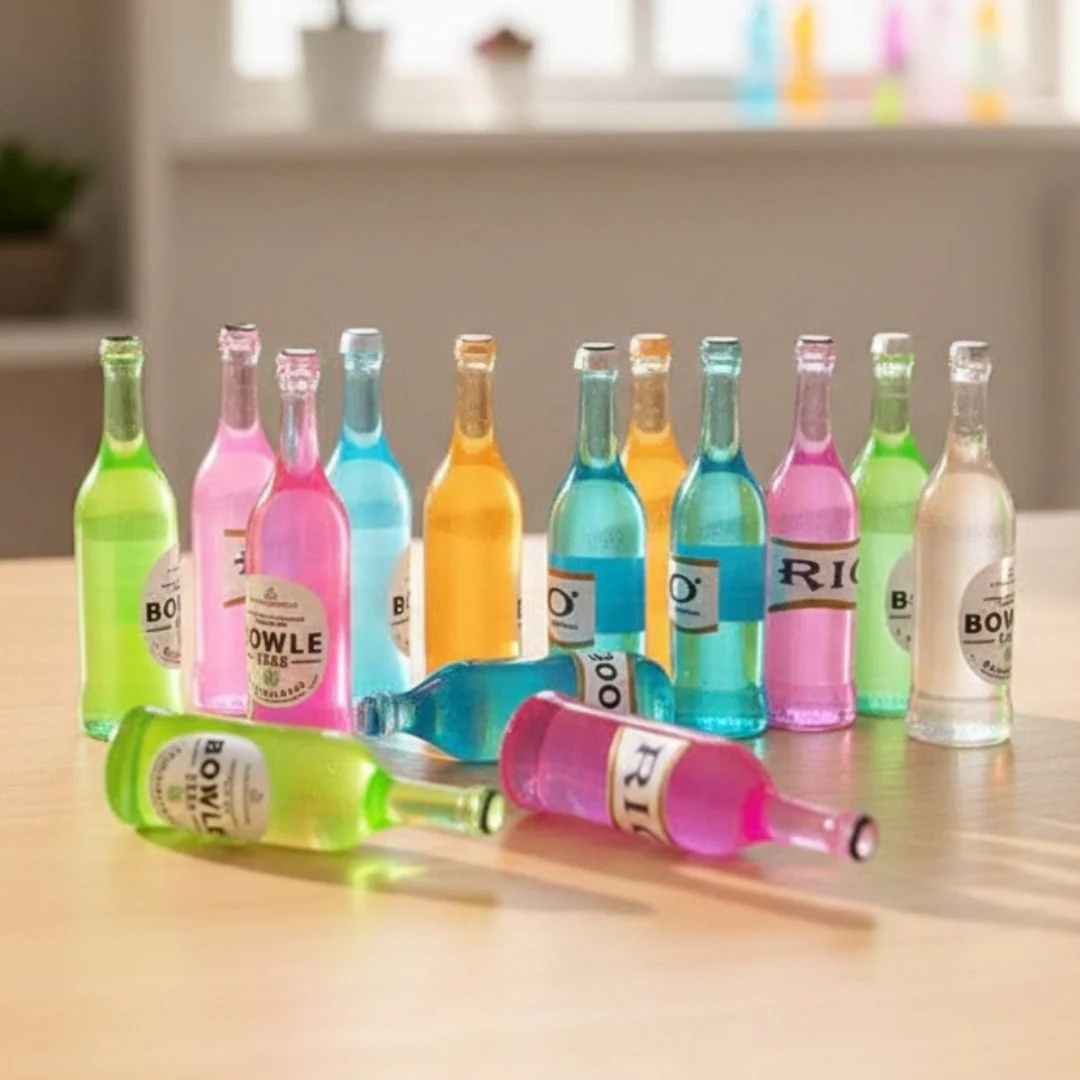 Miniatures mix Colorful Bottles (10pcs) Pack of 1 - Image 4