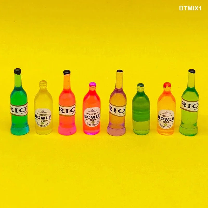 Miniatures mix Colorful Bottles (10pcs) Pack of 1 - Image 5