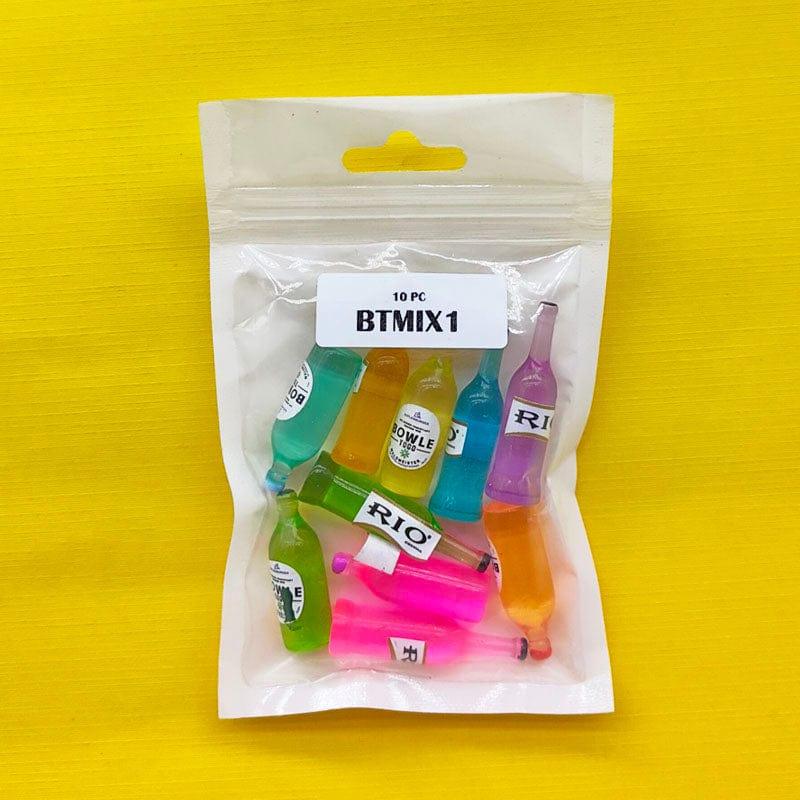 Miniatures mix Colorful Bottles (10pcs) Pack of 1 - Image 6