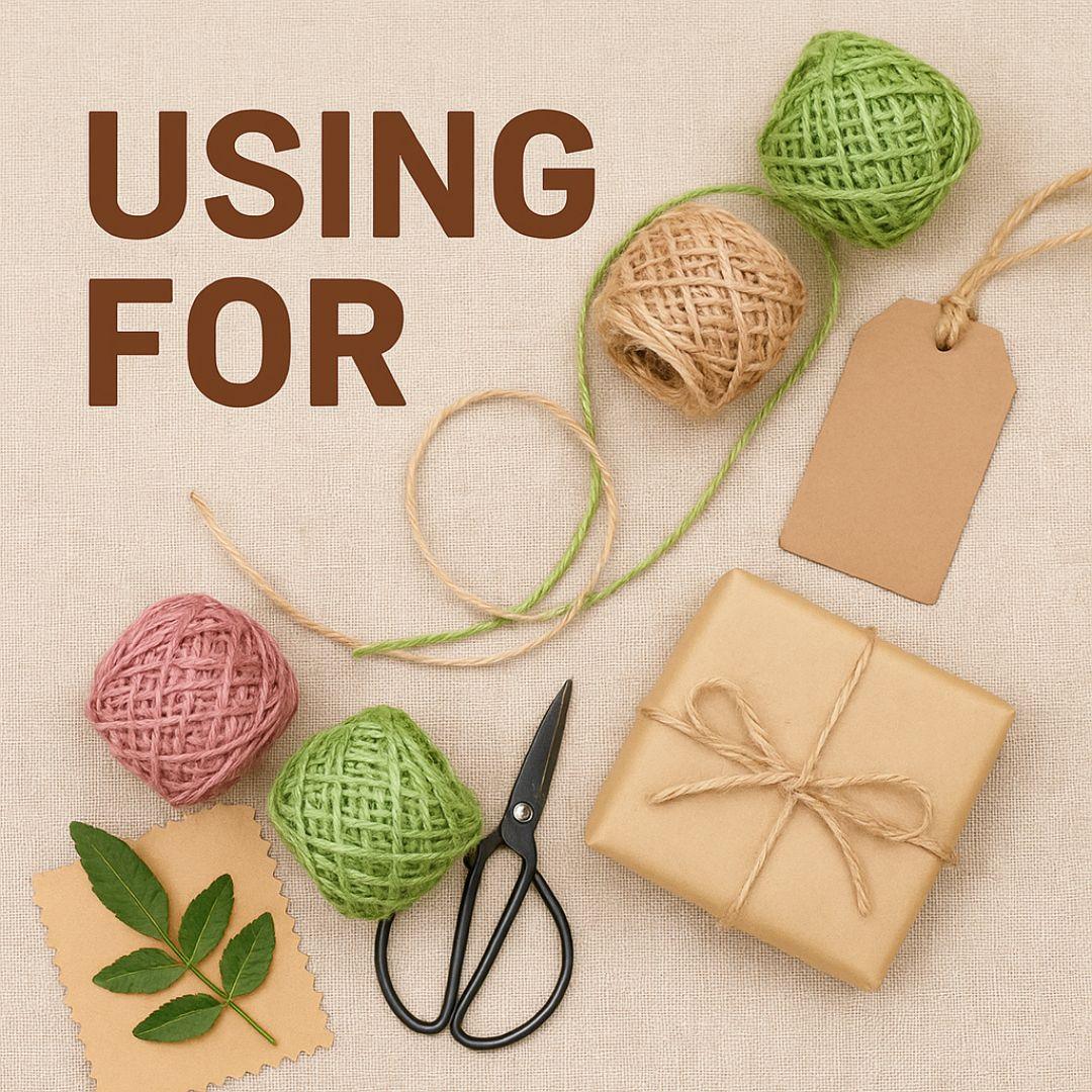 (Buy 1 Get 1 Free) Jute Colourful  Thread | 2mm x 10m Pack of 1 - Image 4