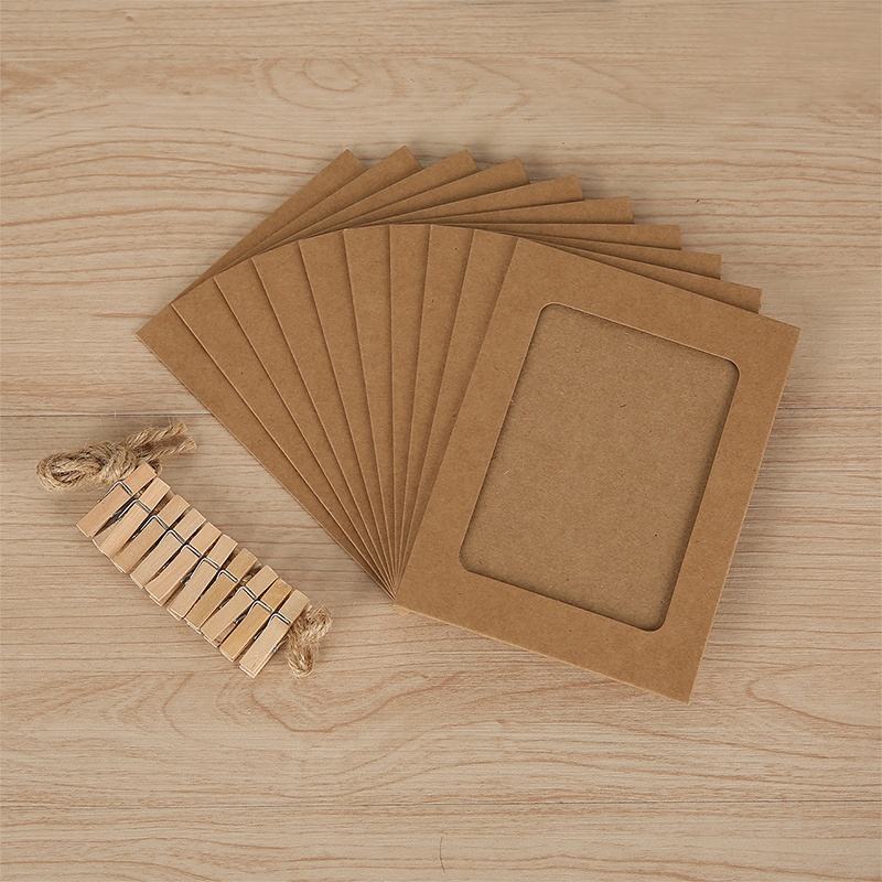 (Buy 1 Get 1 Free ) Premium  Hanging photo Frame Kit l Pack of 1 (10pcs) - Image 6