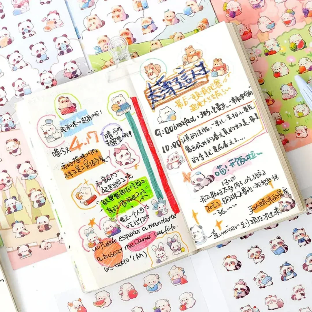 (Buy 1 Get 1 Free) Premium Kawaii Journaling Stickers l Pack of 1 Sheets l Elegant Nature Stickers for Scrapbooking & Planners - Image 2