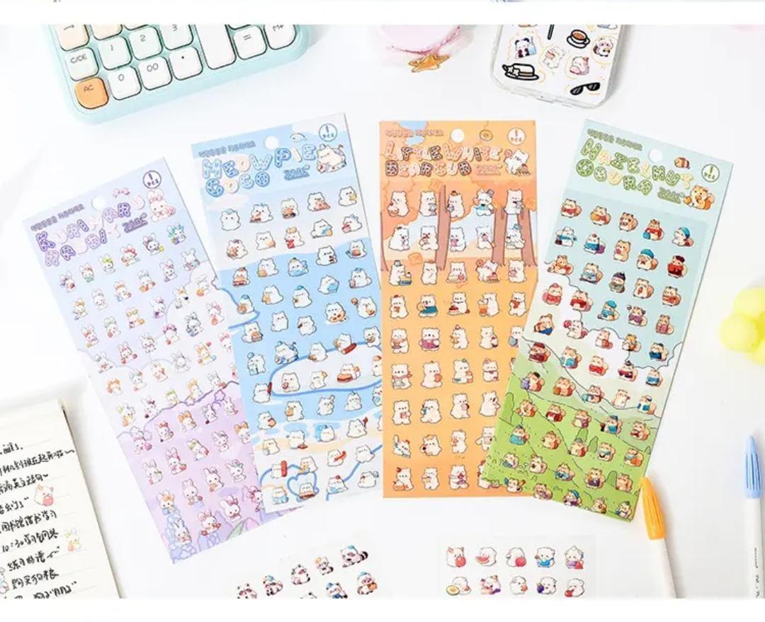 (Buy 1 Get 1 Free) Premium Kawaii Journaling Stickers l Pack of 1 Sheets l Elegant Nature Stickers for Scrapbooking & Planners - Image 5
