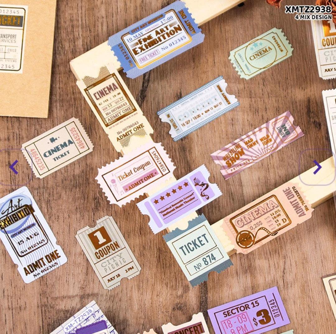 (Buy 1 Get 1 Free) Premium Postal stamp Journaling Stickers l Pack of 2 Sheets l Elegant Stickers for Scrapbooking & Planners - Image 2