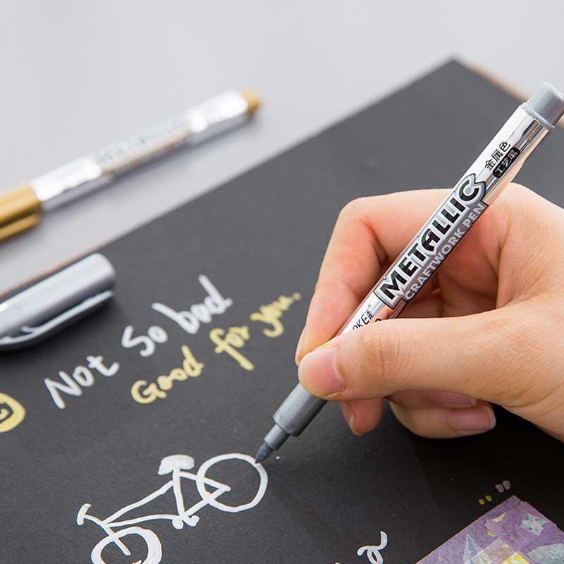 (Buy 1 Get 1 Free) Golden Acrylic Marker for painting and resin art, Resin Art Pens - Image 7