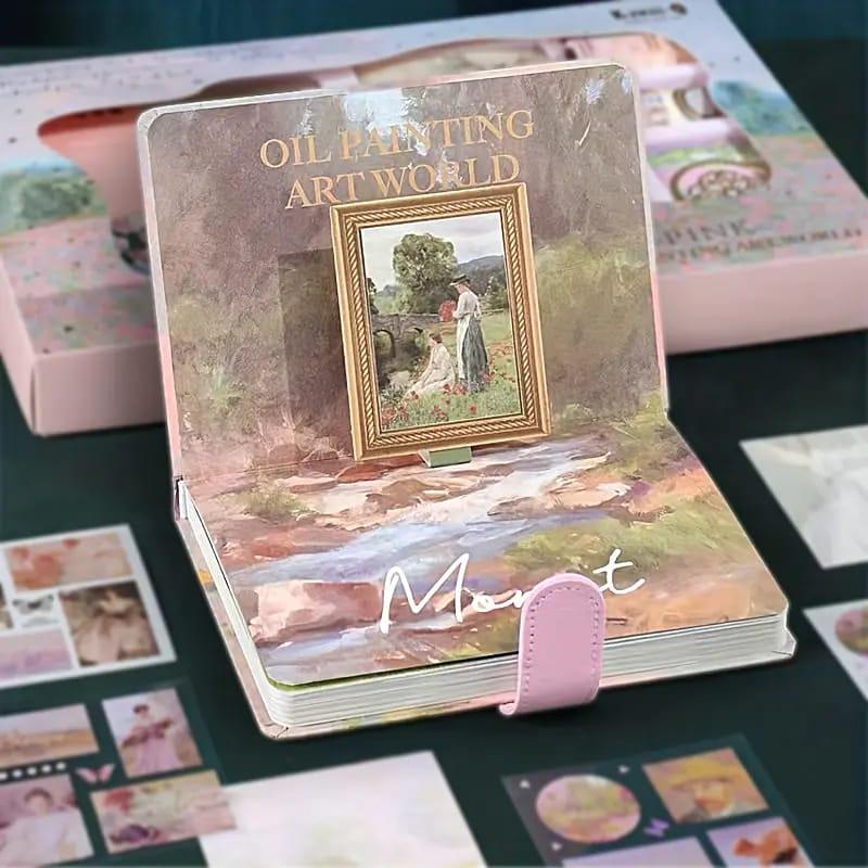 Claude monet's Premium JUMBO journaling kit for 2026 includes diary, tapes, stickers & sheets - Free Shipping - Image 4