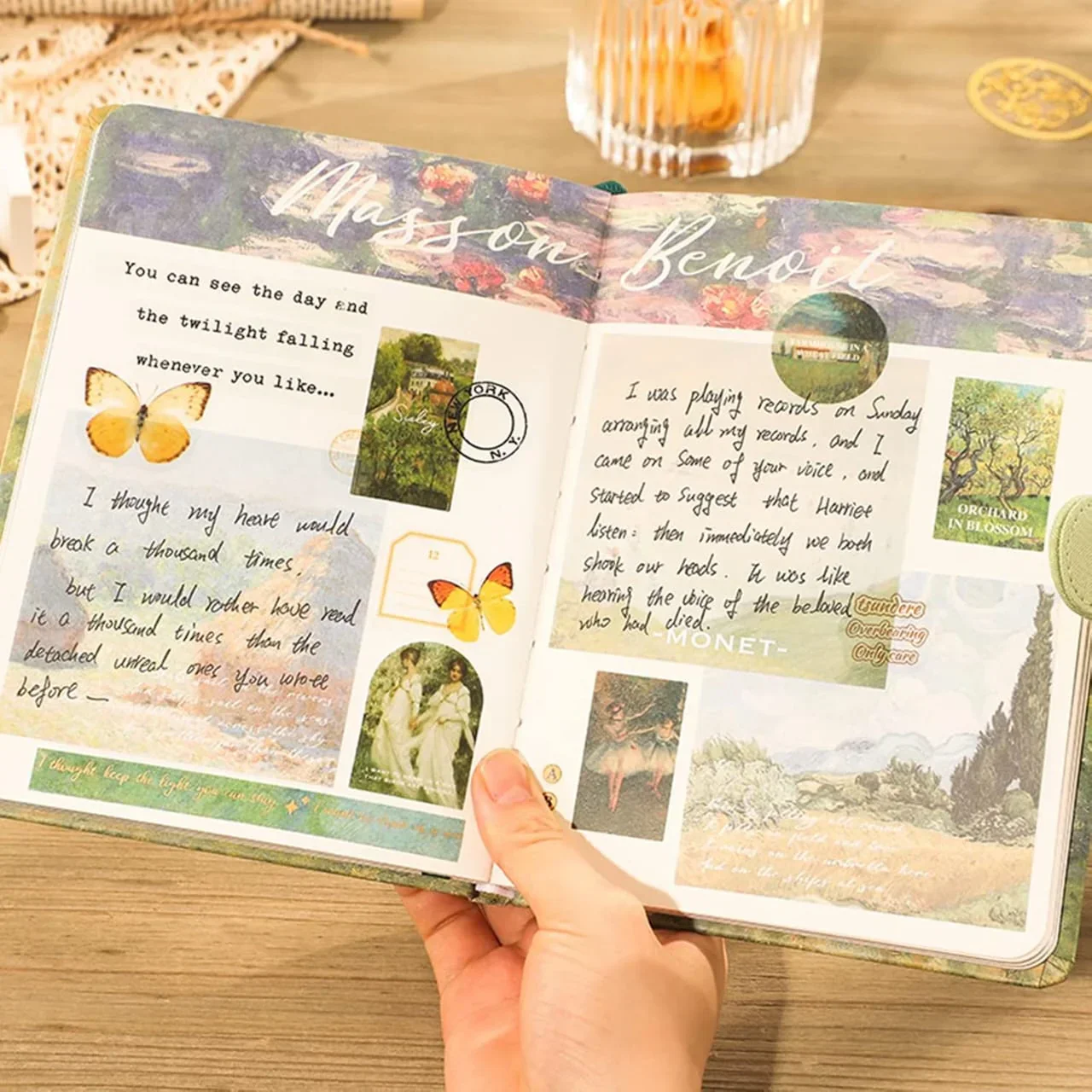Claude monet's Premium JUMBO journaling kit for 2026 includes diary, tapes, stickers & sheets - Free Shipping - Image 5