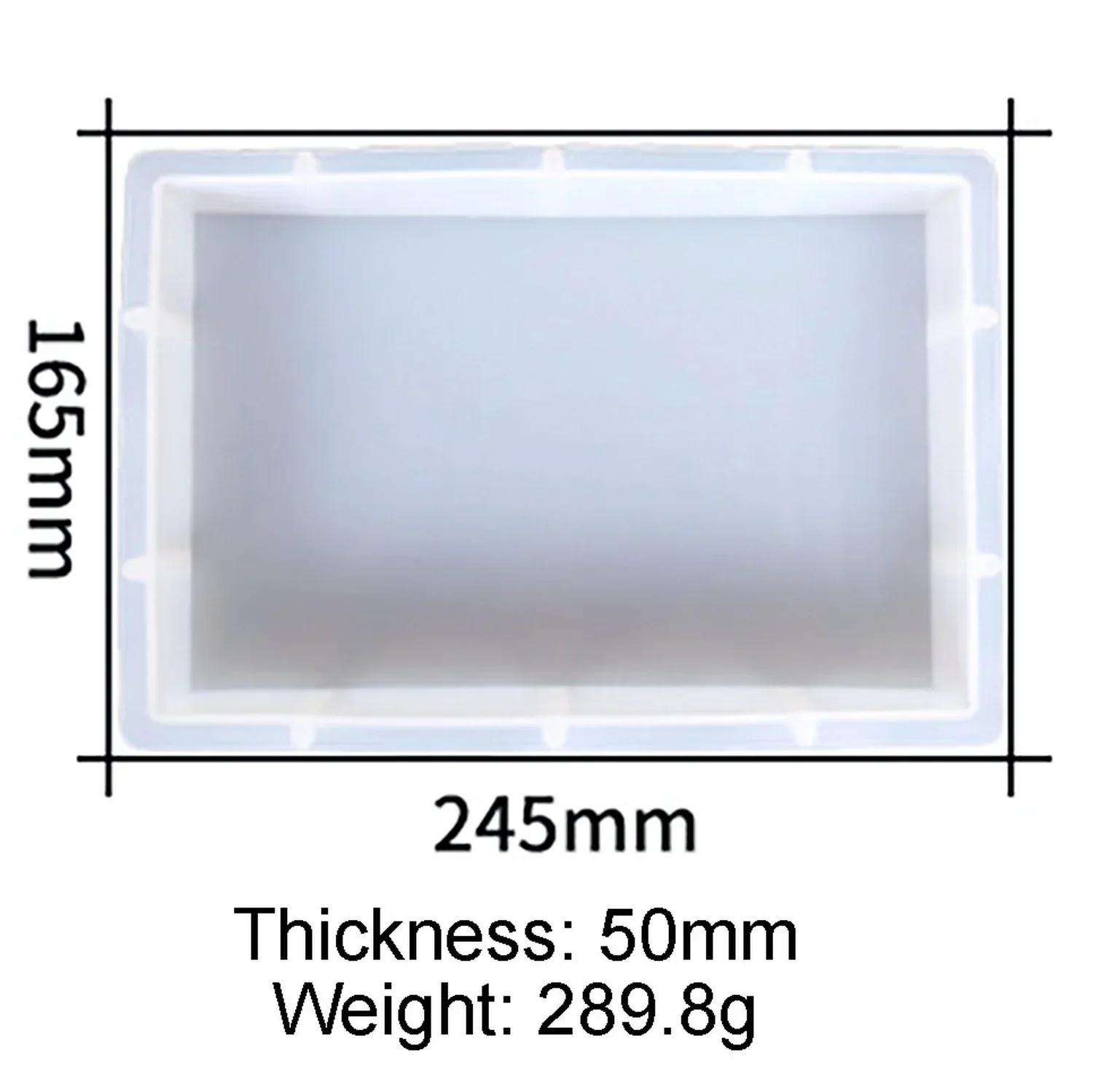 Candle & Resin Silicone Mould Deep Casting Rectangle JSM120 l Pack of 1 - Image 2