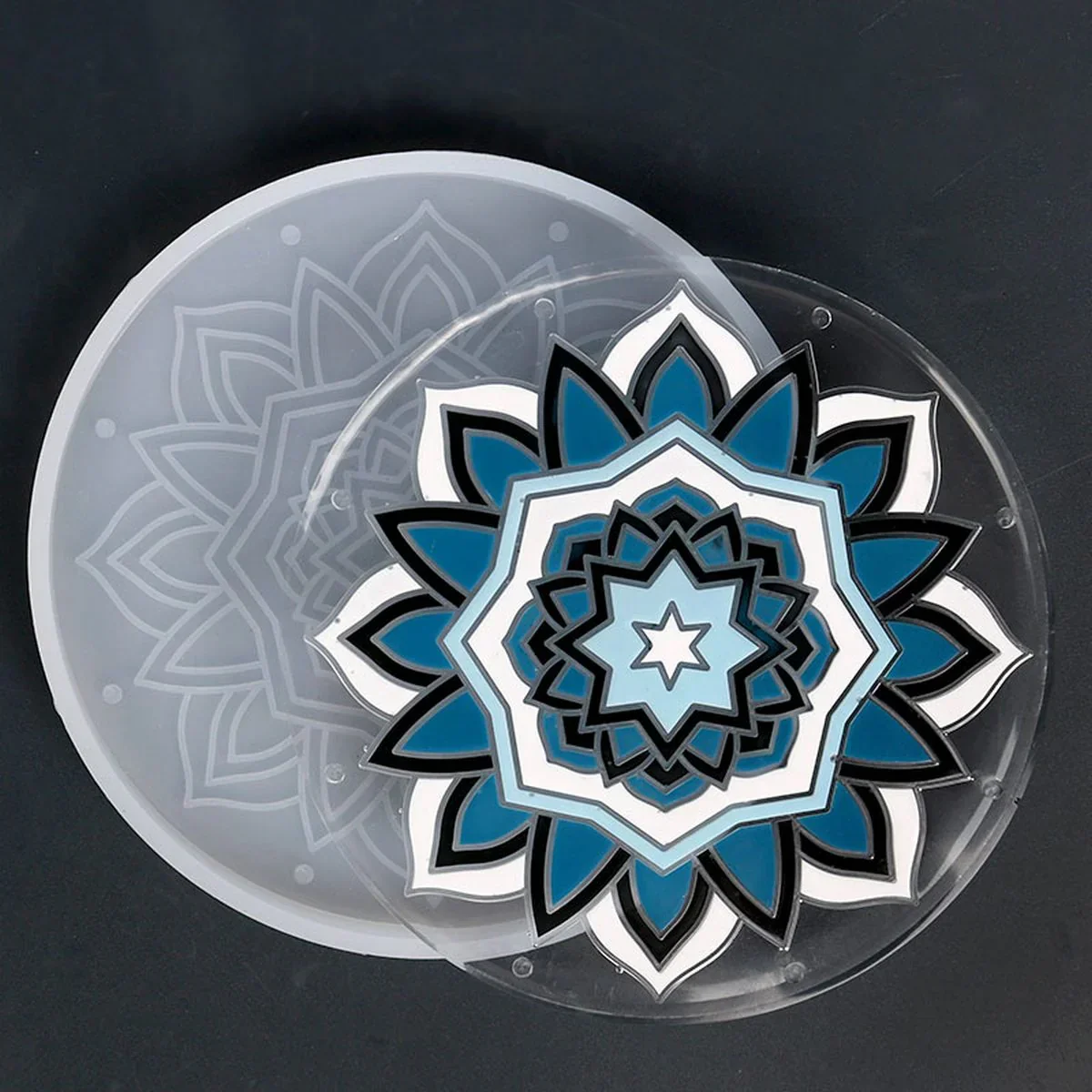 Candle & Resin Silicone Mould Designer Coaster Design JSM32 l Pack of 1 - Image 4