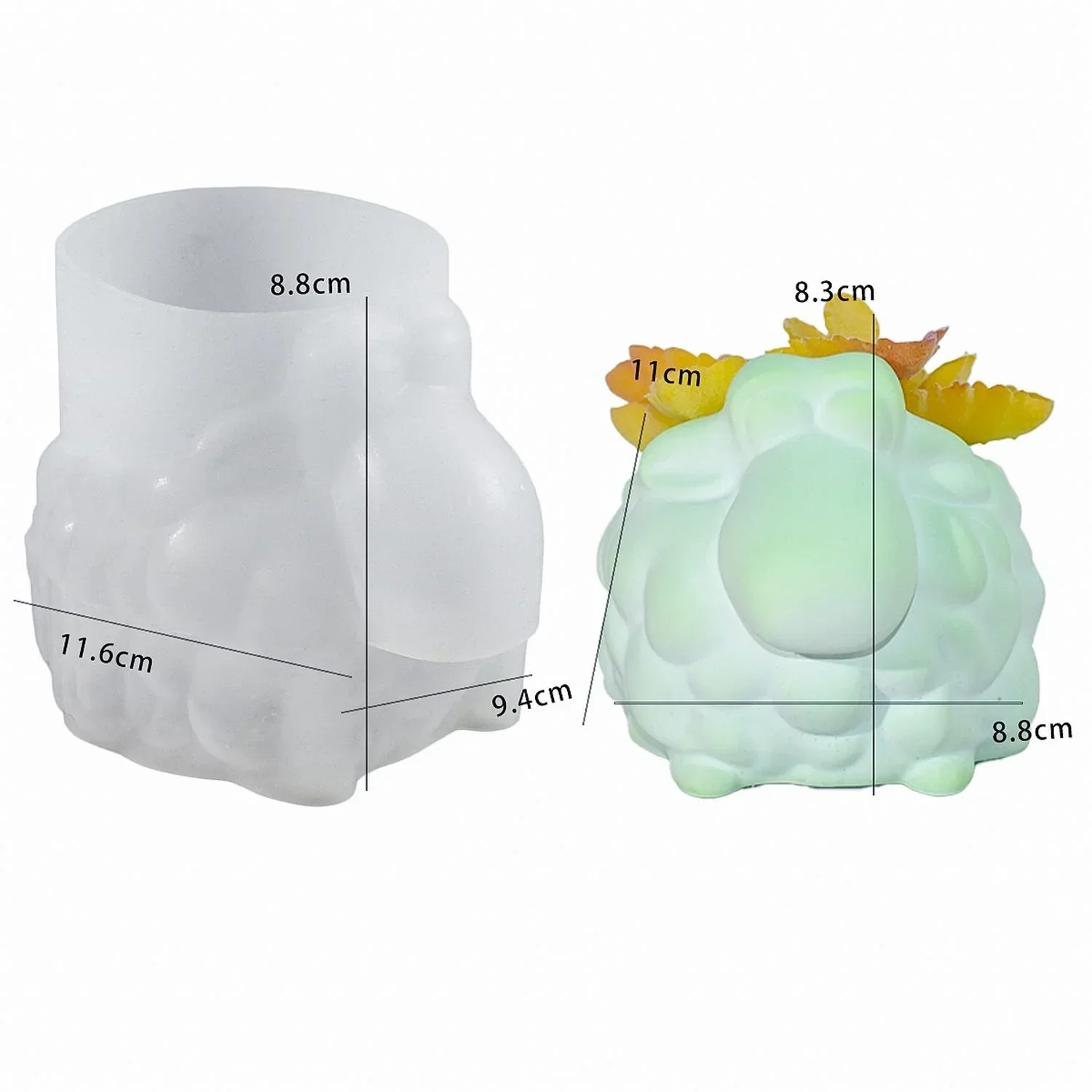 Candle & Resin Silicone Mould Flower l Pack of 1 - Image 2